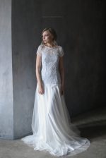 Нежное свадебное платье с кружевом от Anna Skoblikova
