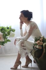 Свадебное платье из расшитого кружева от Anna Skoblikova