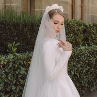 Фата на заколке круглой формы - Luisa \ Anna Skoblikova \ 0233 | Photo 1